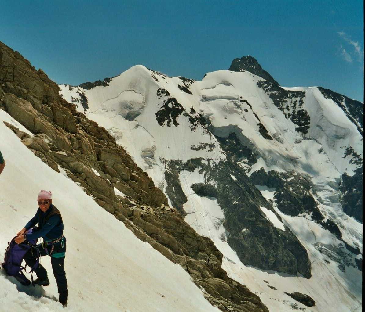 François dans la descente de la Bérangère.