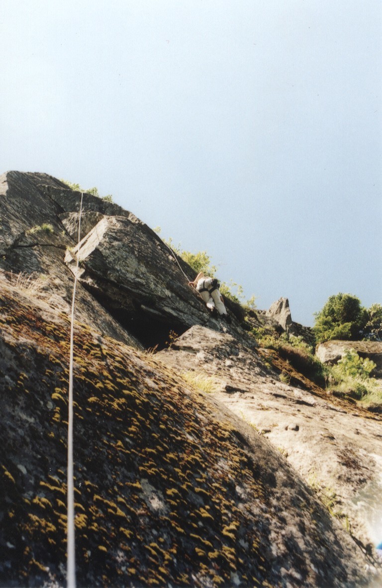Sur une dalle (6a) au Capucin