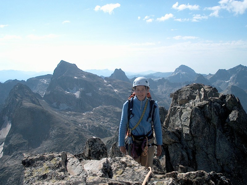 Vero sur l'arête de la Maledie