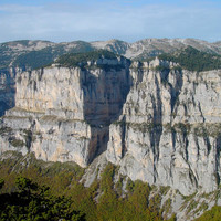 Le cirque d'Archiane depuis les Hauts-Plateau du Vercors