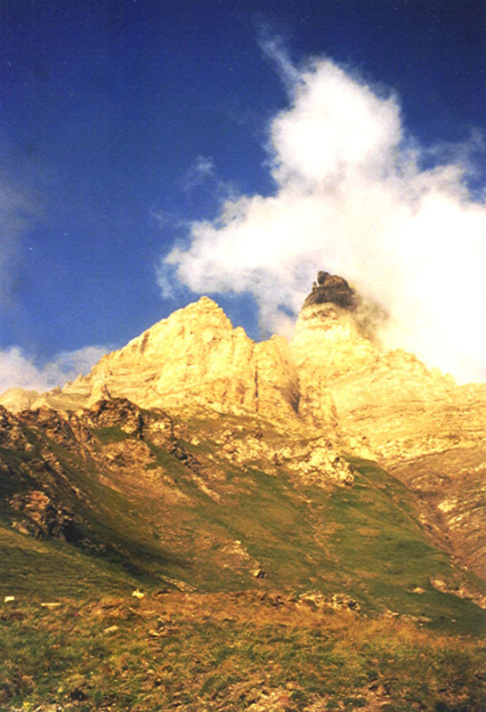 Roc Champion et Petite Dent de Morcles depuis Riandaz