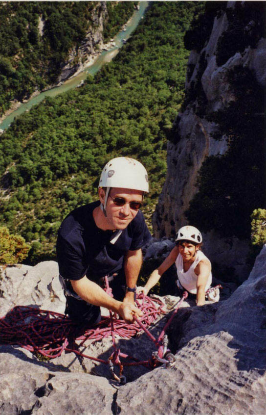 Secteur Saut d'Homme au Verdon - Sortie
