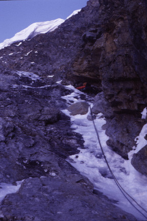 Petit Grépillon, goulotte Nord-Est