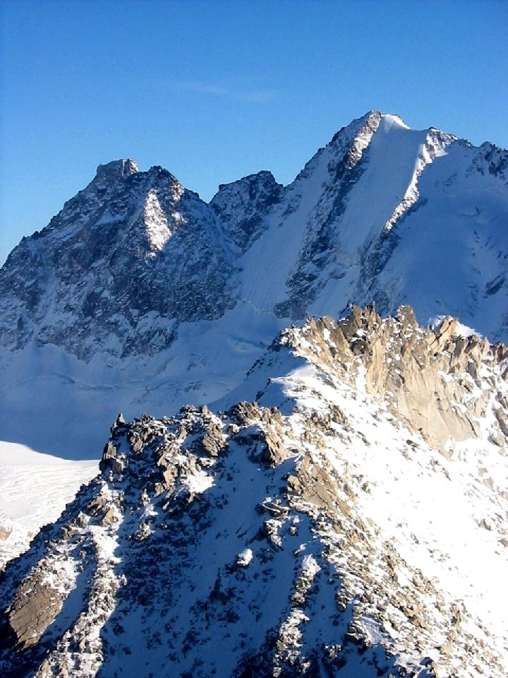 Cima di Rosso parete nord, dalla quota 3039