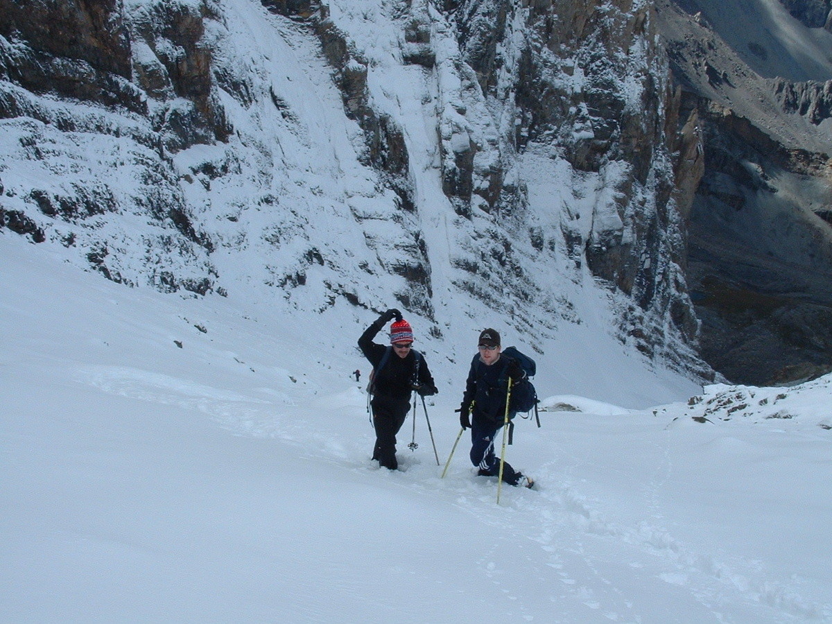 philippe et max dans la fin du couloir ouest de la font sancte