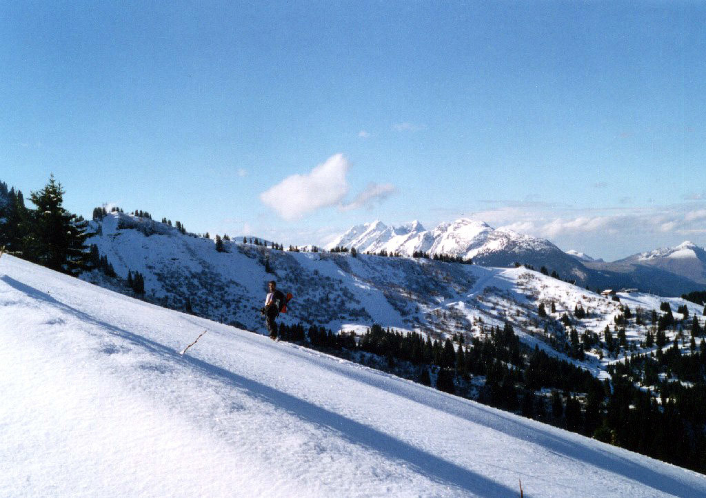 Vincent et en arrière-plan le Massif des Bornes