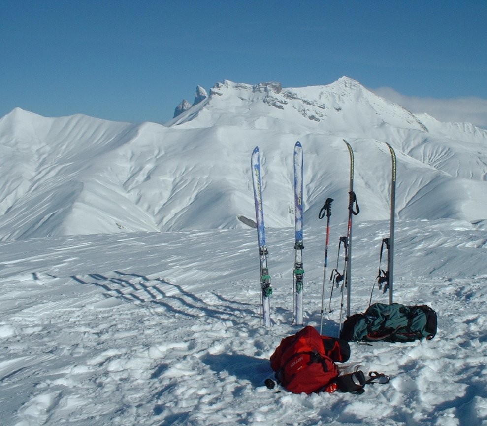 Vue sur le Galibier depuis la Cime du Raches