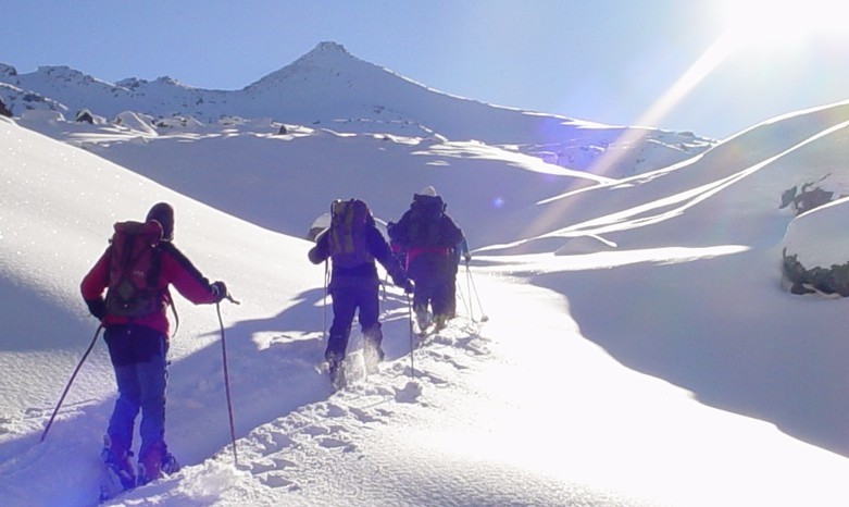 Metailler, le soleil au débouché de la combe