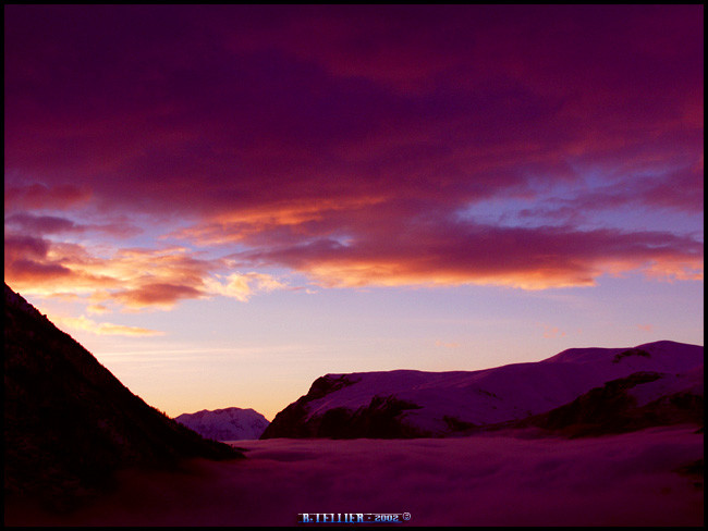 Mer de nuage sur la grave...