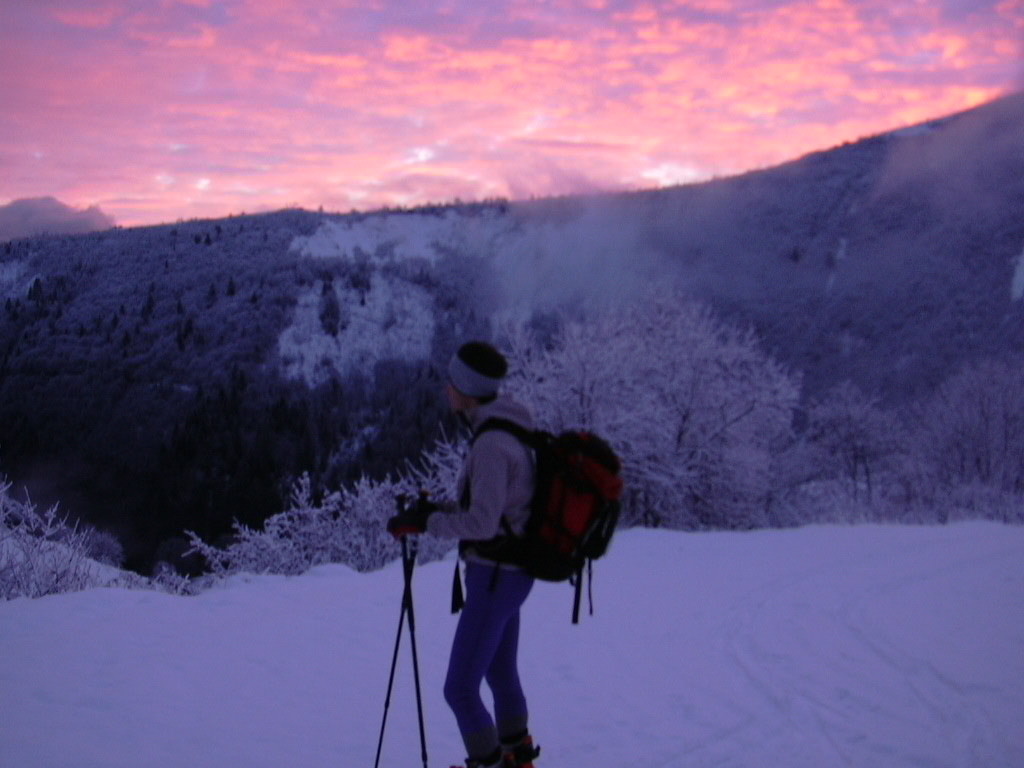Au tout petit matin en quittant la route de Cellier