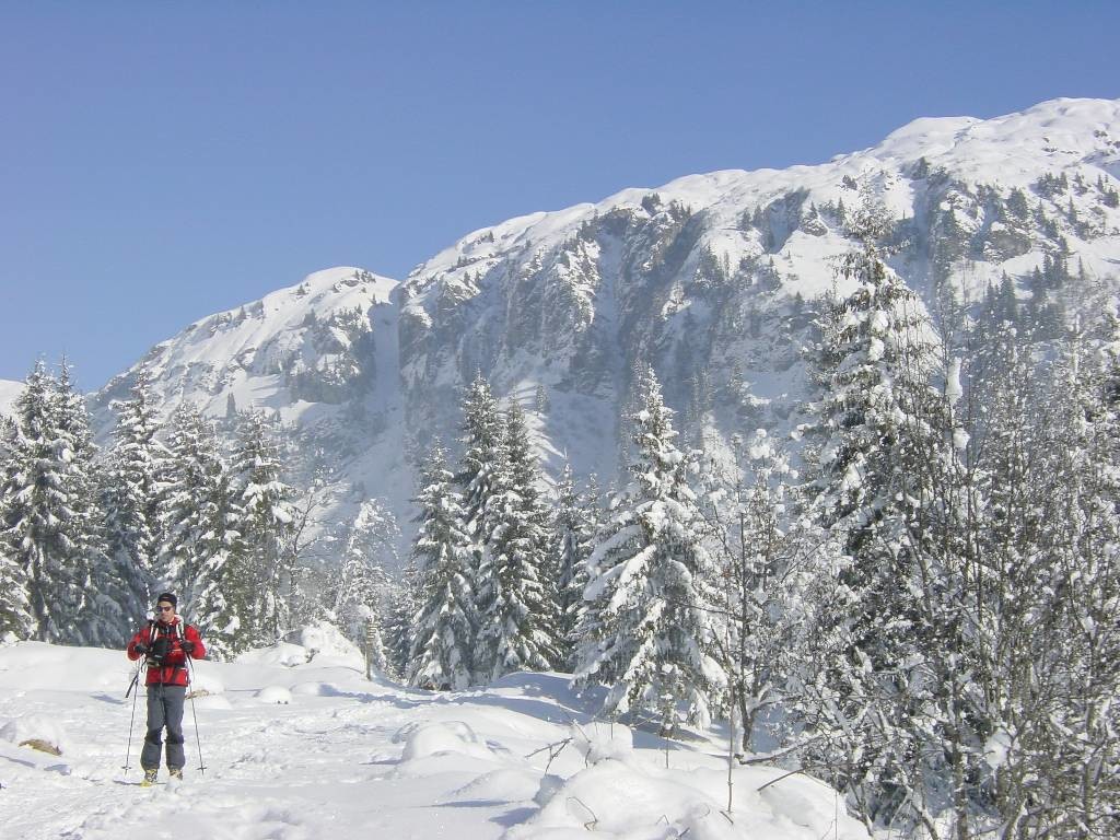Couloir de la Chorde à la Pte de Noire de Pormenaz