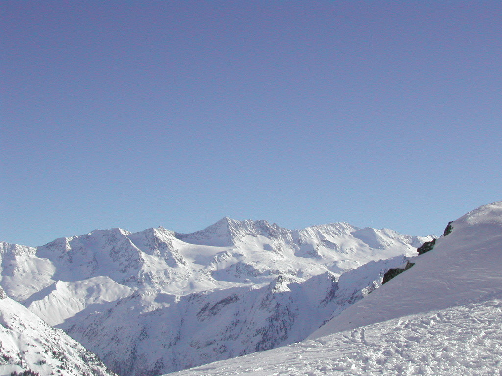 Les Grandes Rousses depuis le col de l'Aigleton