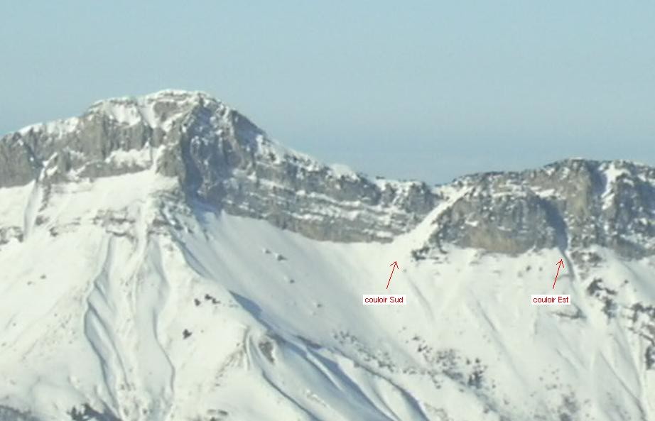 Mont Colombier depuis la Pointe des Arlicots