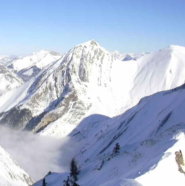 Le Pecloz et l'Armene depuis la Pointe des Arlicots