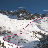 Les Besiberri et itinéraire vus du refuge