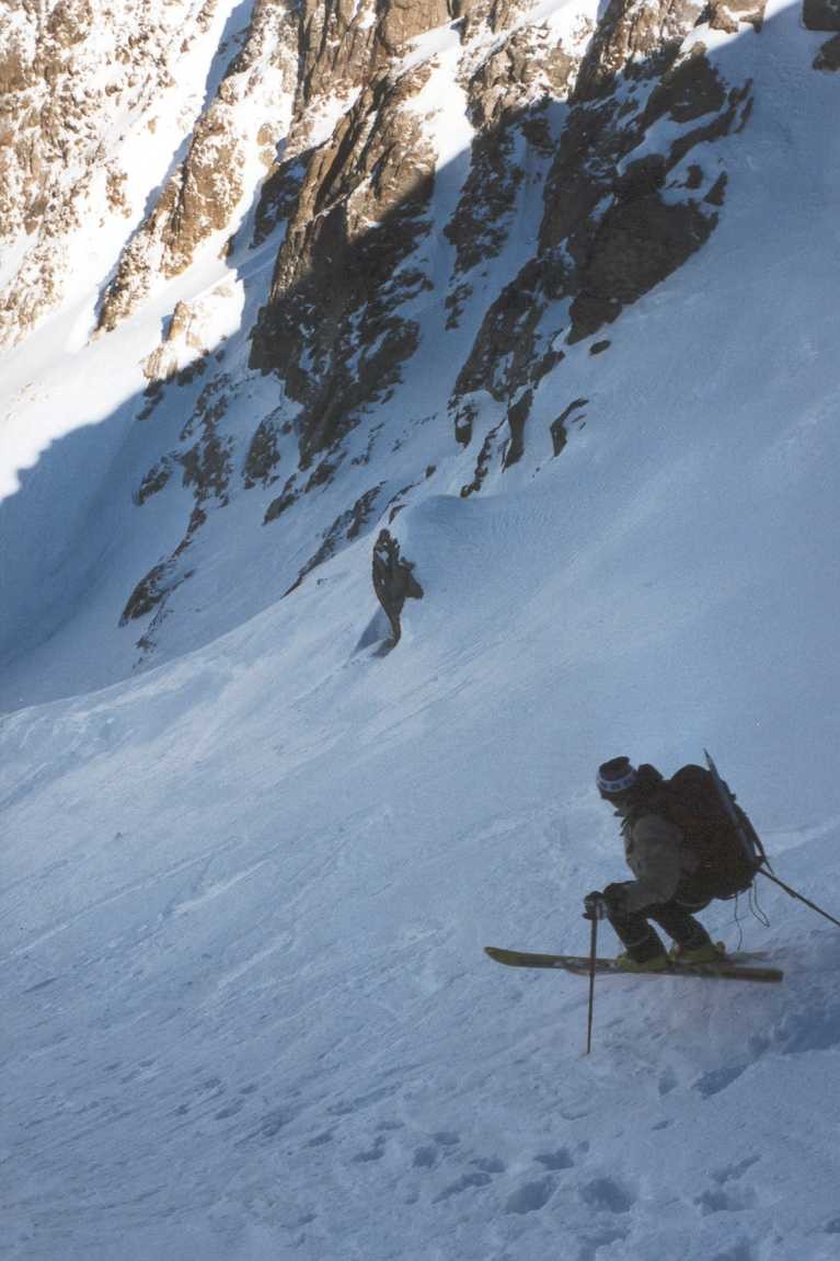 Hubert dans la descente du col d'Avellaners