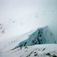 Pointe des mattes : Corniches en formation