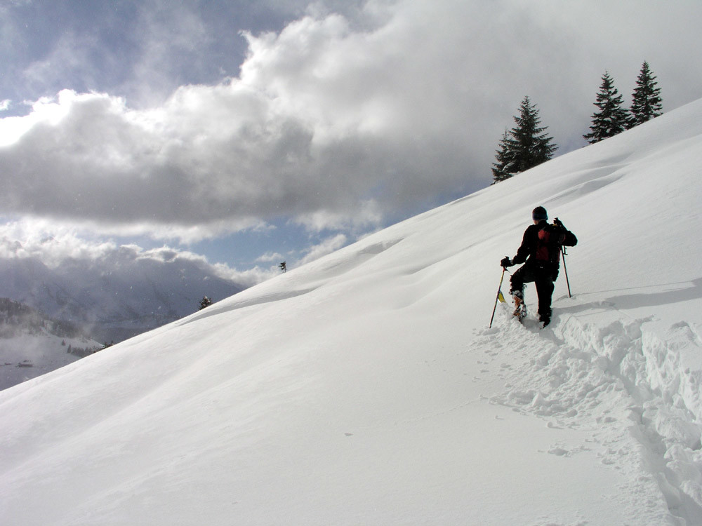 montée au dessus du plateau de Samance