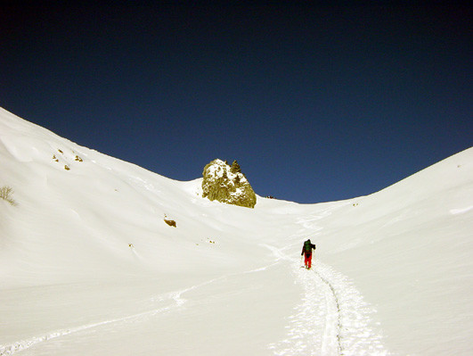 En montant sous la Dent de Combette