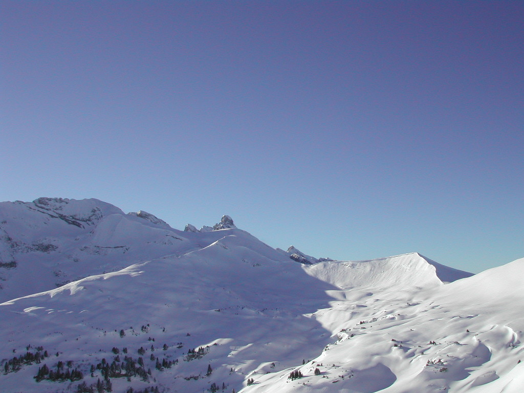 La Pointe d'Areu depuis la Tête de Sallaz