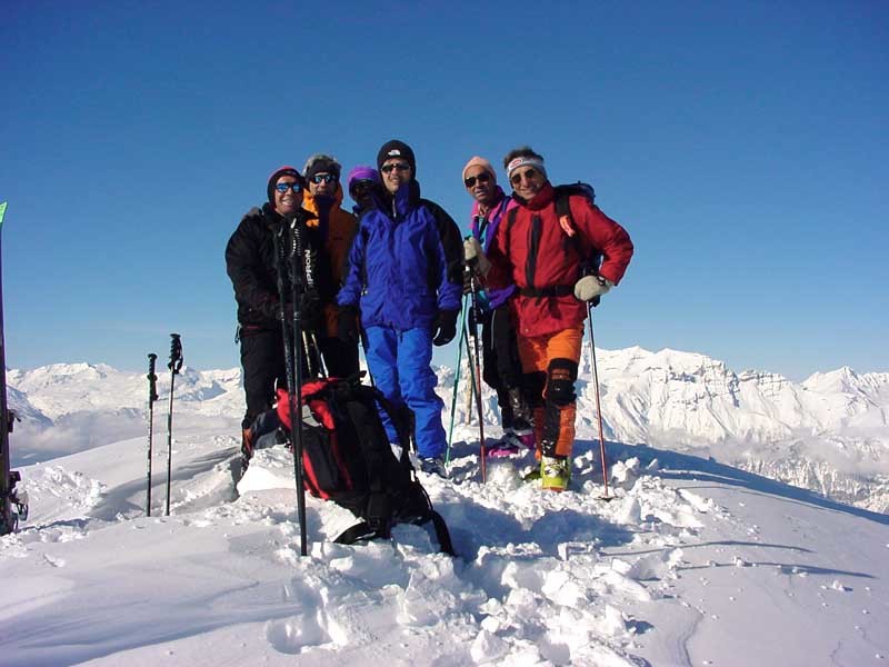 Il gruppo in vetta