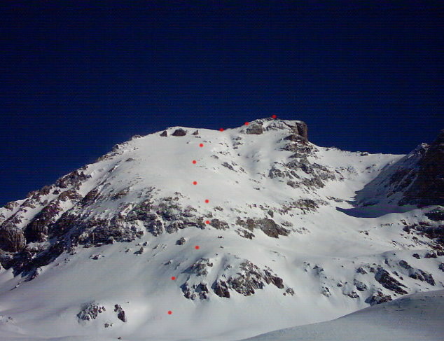 Rocca Blanca m.3193 - Versante SW