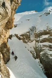 vue sur la dernière pente sommitale