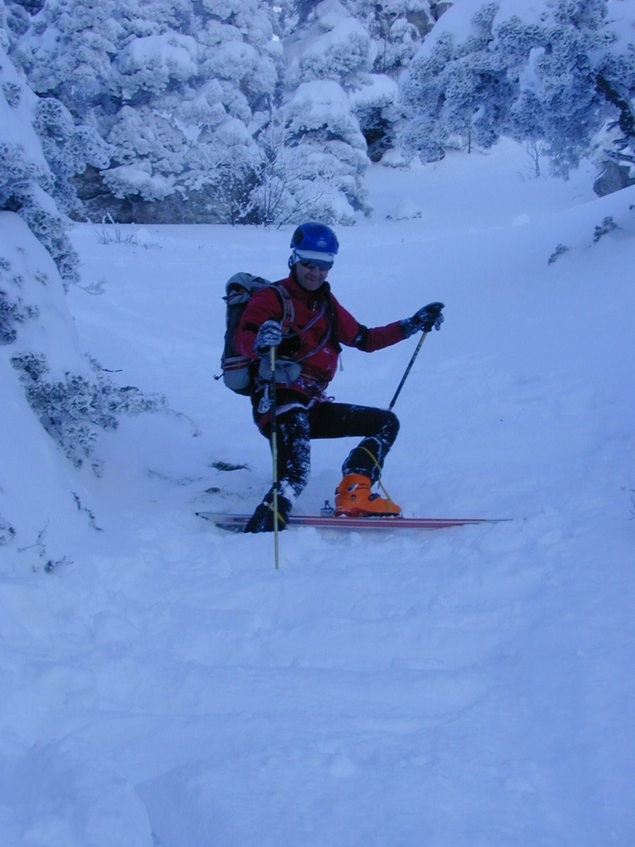 Rémi dans la face Est