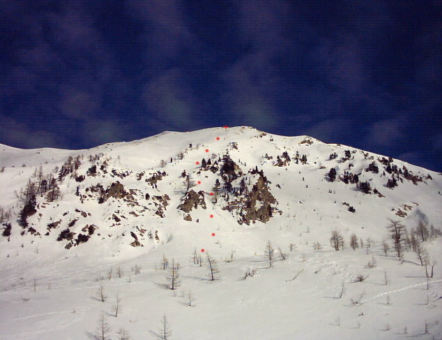 Monte Steliere m. 2612- scivoli Ovest