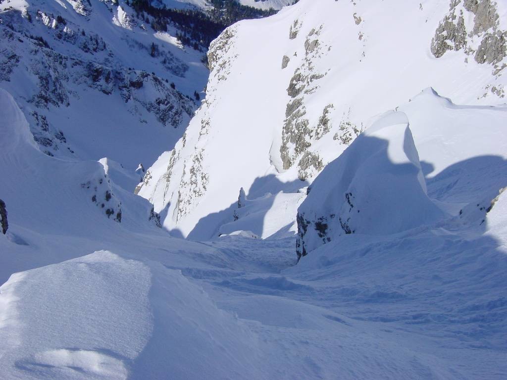Départ du couloir de Pertuis au Mt de Grange
