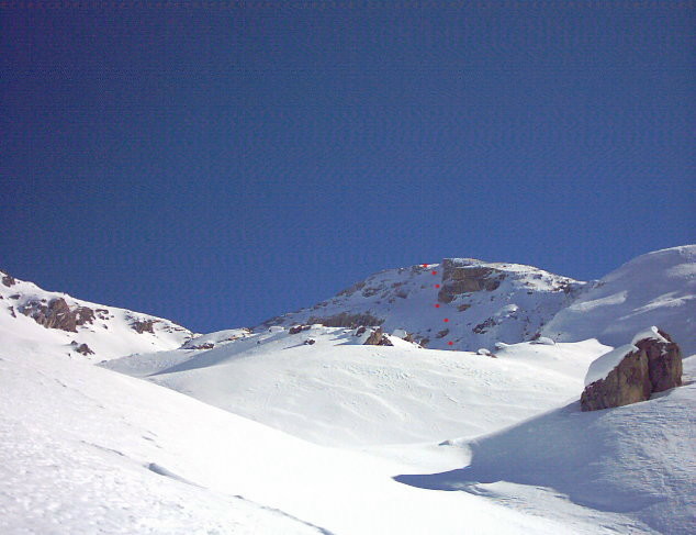 Tete de la Courbe m.3089 - Versante Ovest