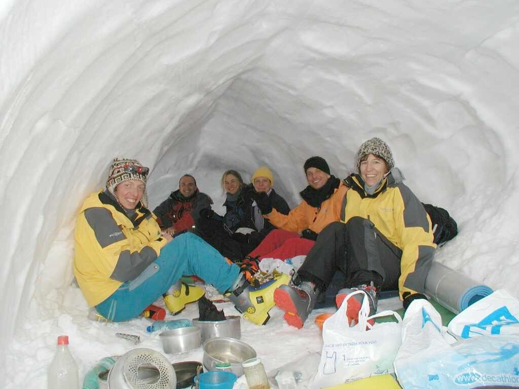 Un igloo au col de la Charmille