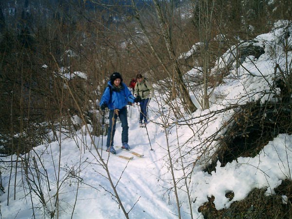 Descente de Pormenaz sur Servoz par le Souay