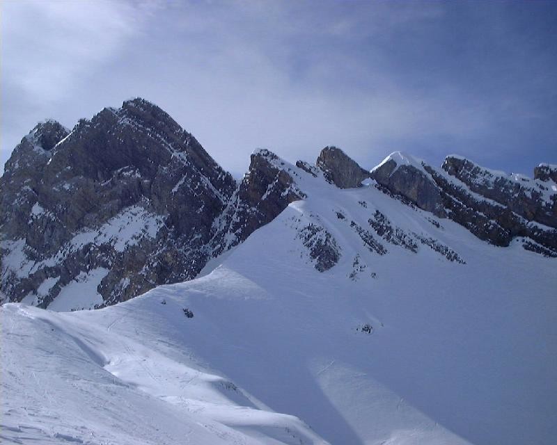 Arête conduisant au Trou de la Mouche