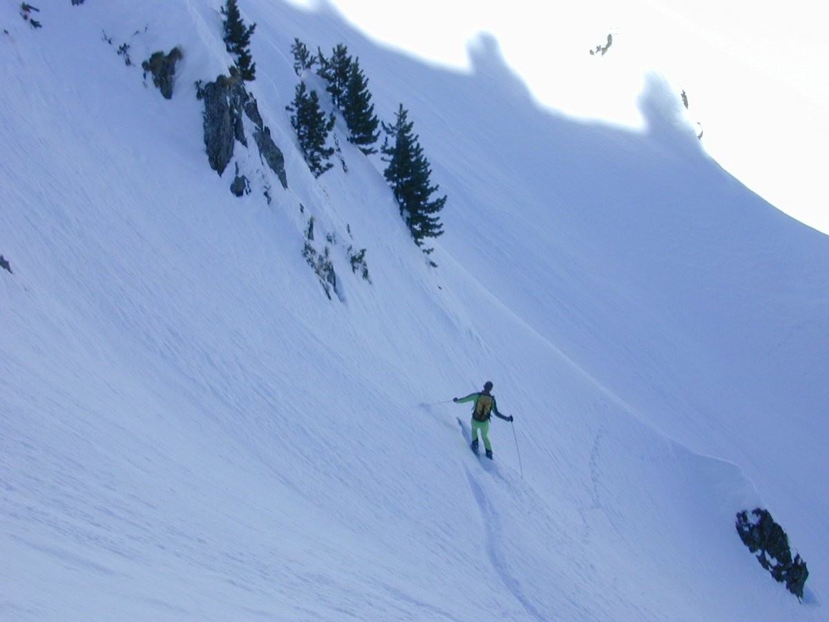 Versant Est du col de l'Homme Bâton