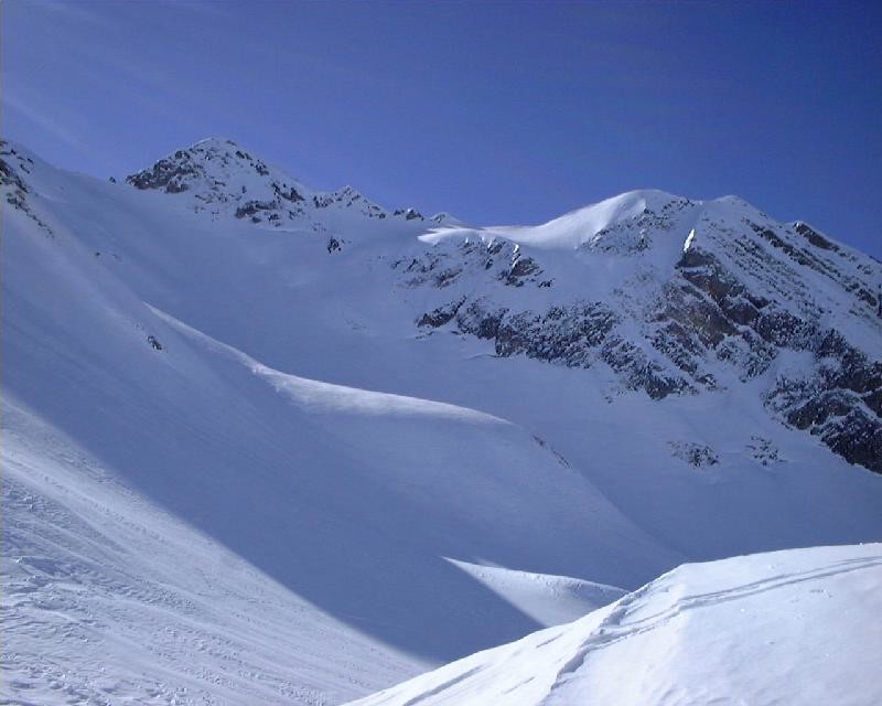 Pentes terminales droites de la Combe de Tardevant