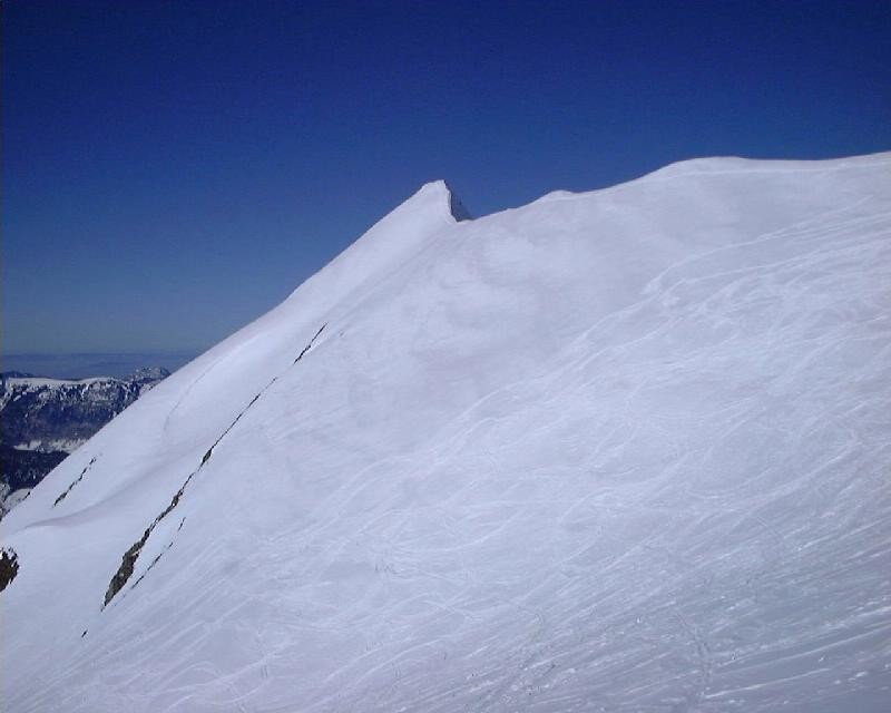 Arête de la Pointe de Tardevant depuis environs de l'Ambrevettaz