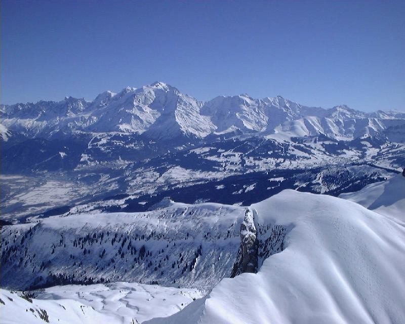 La Miaz devant le Mont Blanc
