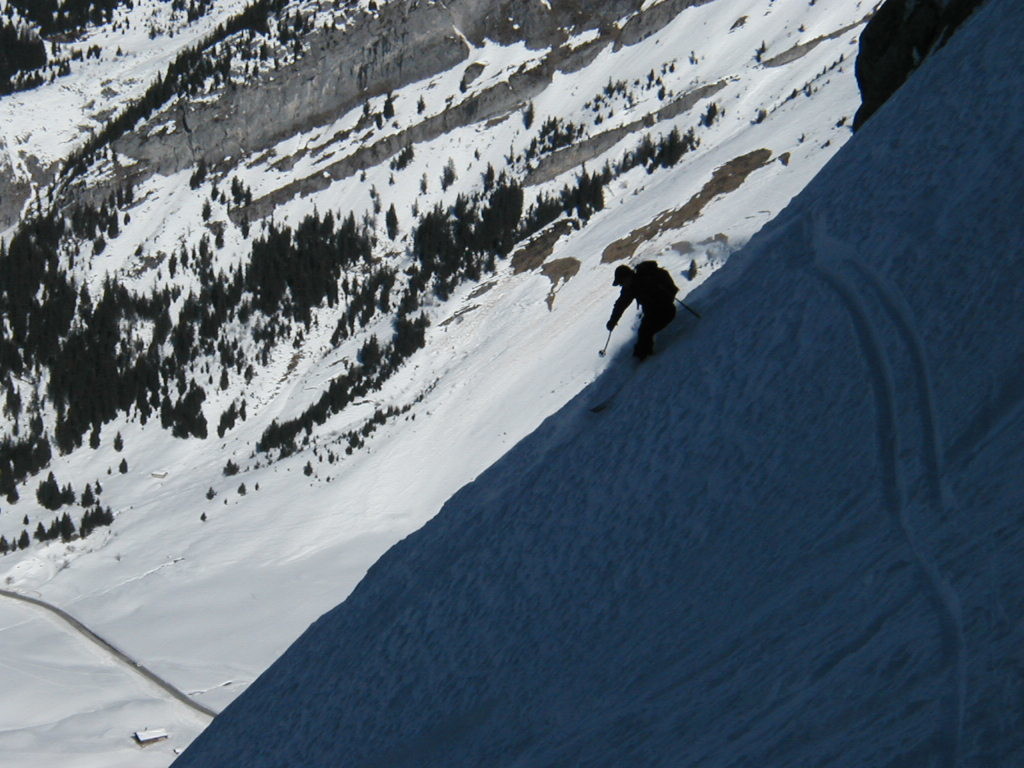 Descente de la combe à Marion