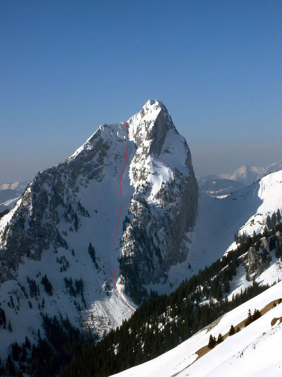 Mont Chauffé : couloir de Chevenne
