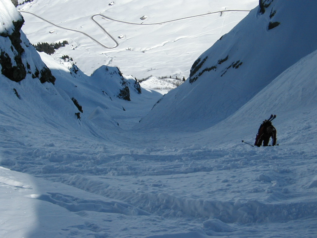 Sommet couloir nord des aravis