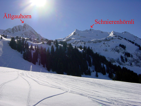 Vue sur le Schnierenhörnli