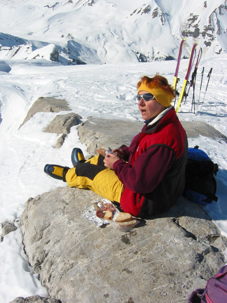 Repas compensateur ; près de la Pointe percée