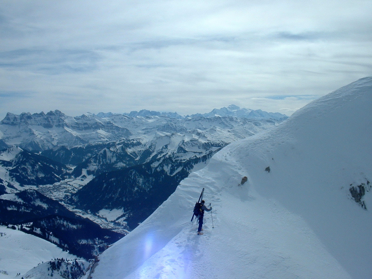 Cornettes de Bise : arête SW