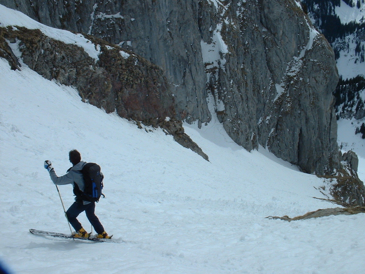Cornettes : couloir du Saix Roquin