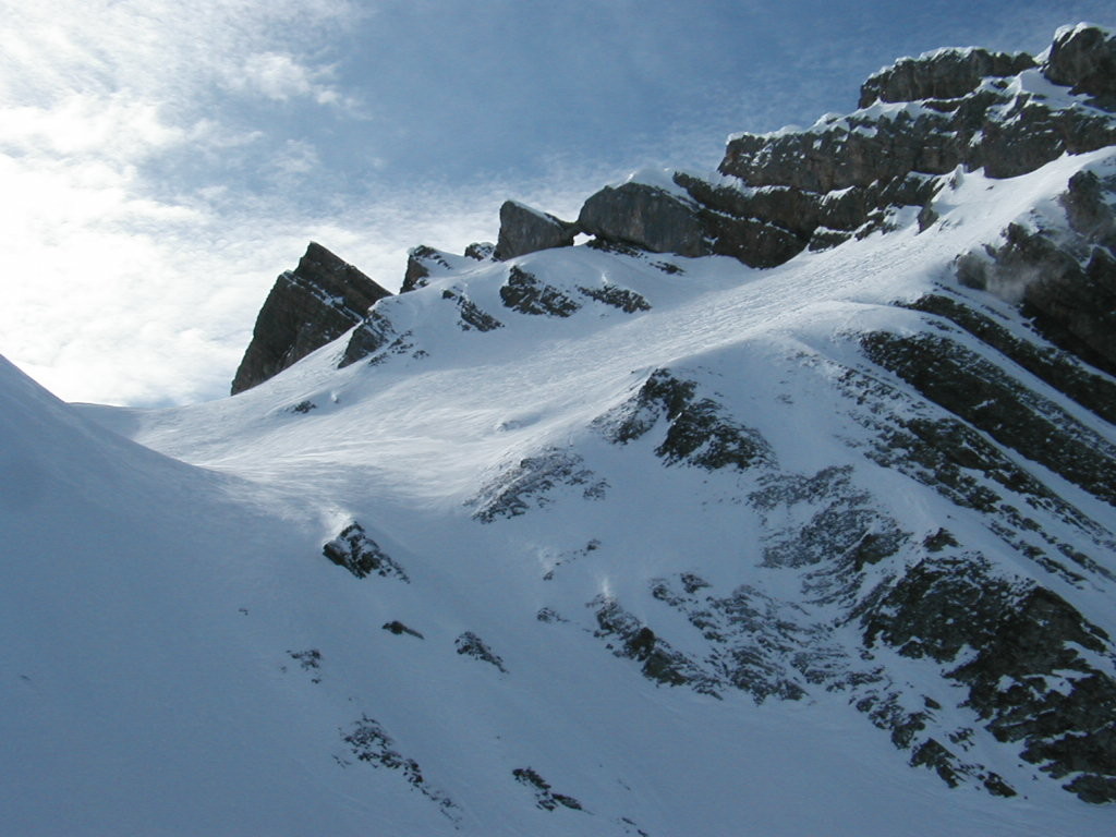 Trou de la Mouche depuis la combe de Paccaly