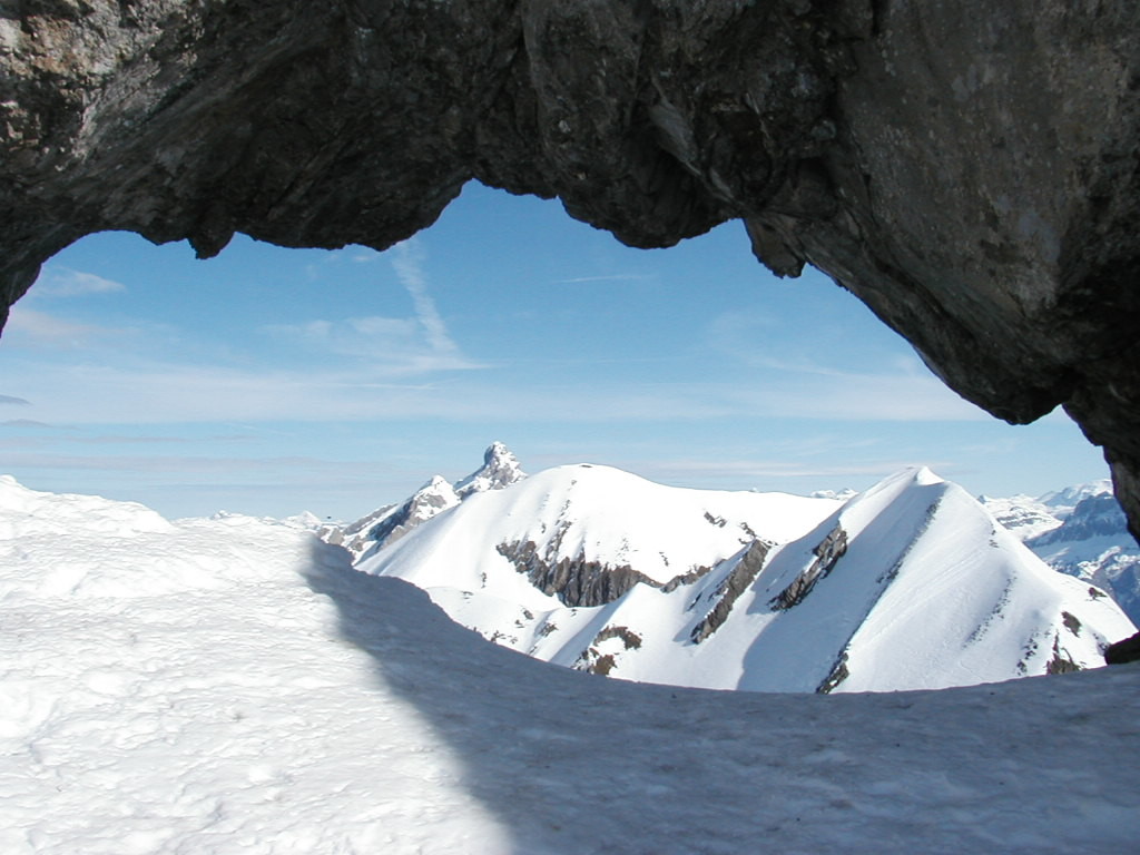 La Pointe Percée depuis le Trou de la Mouche