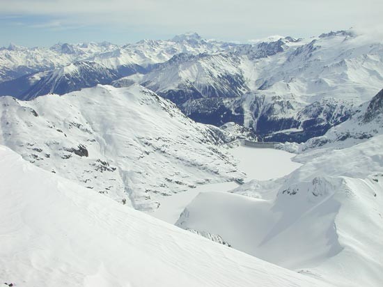 Bel Oiseau et barrage d'Emosson