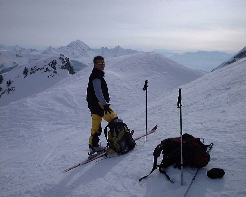 Pause devant le Mont Charvin