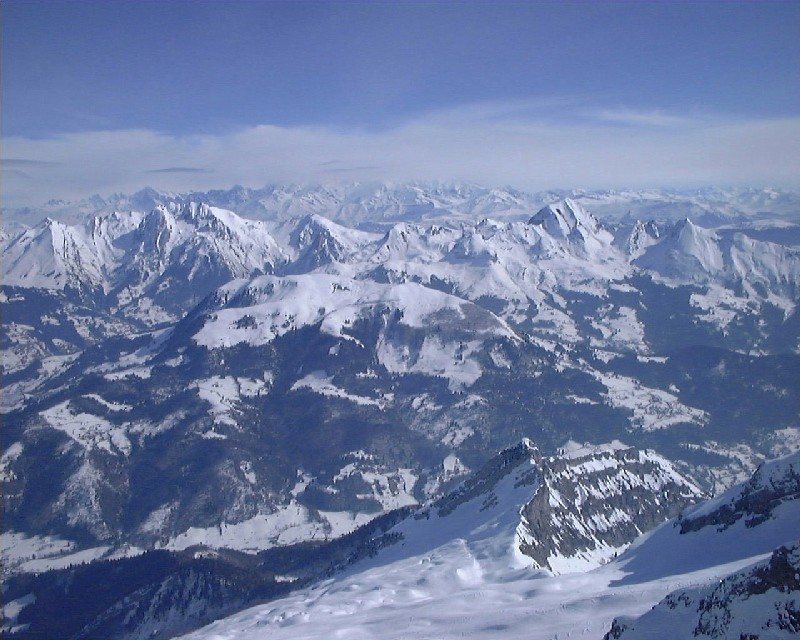 De l'Etale au Charvin depuis le sommet